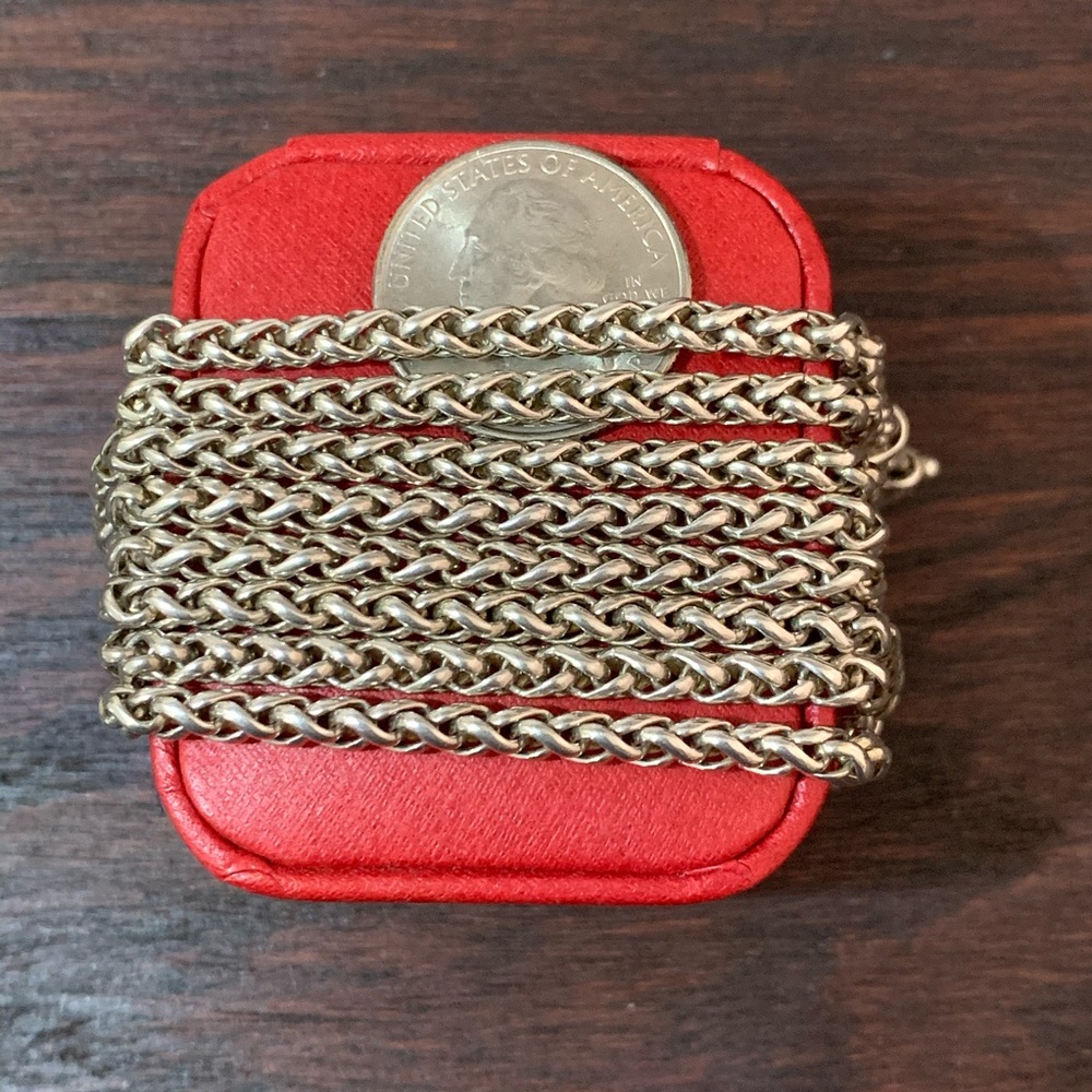🔥SOLD🔥 18K 925 Flli Menegatti Wheat Chain - Picture 6 of 8